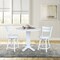 International Concepts 42 in. Solid Wood Dual Drop Leaf Dining Table with 2 Counter Height Stools in White K08-42DPT-23-S800SW2 - alternate 5
